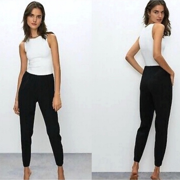 Aritzia Babaton Black Dexter Trouser Pant Size M - Picture 2 of 9